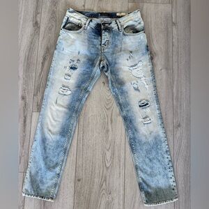 Antony Morato Sonny Light Blue Slim Jeans Distressed, size 32